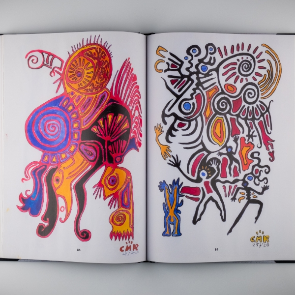 artistieke beelden in kunstboek