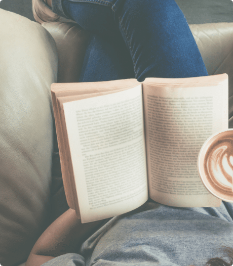 lekker lezen met een kopje koffie