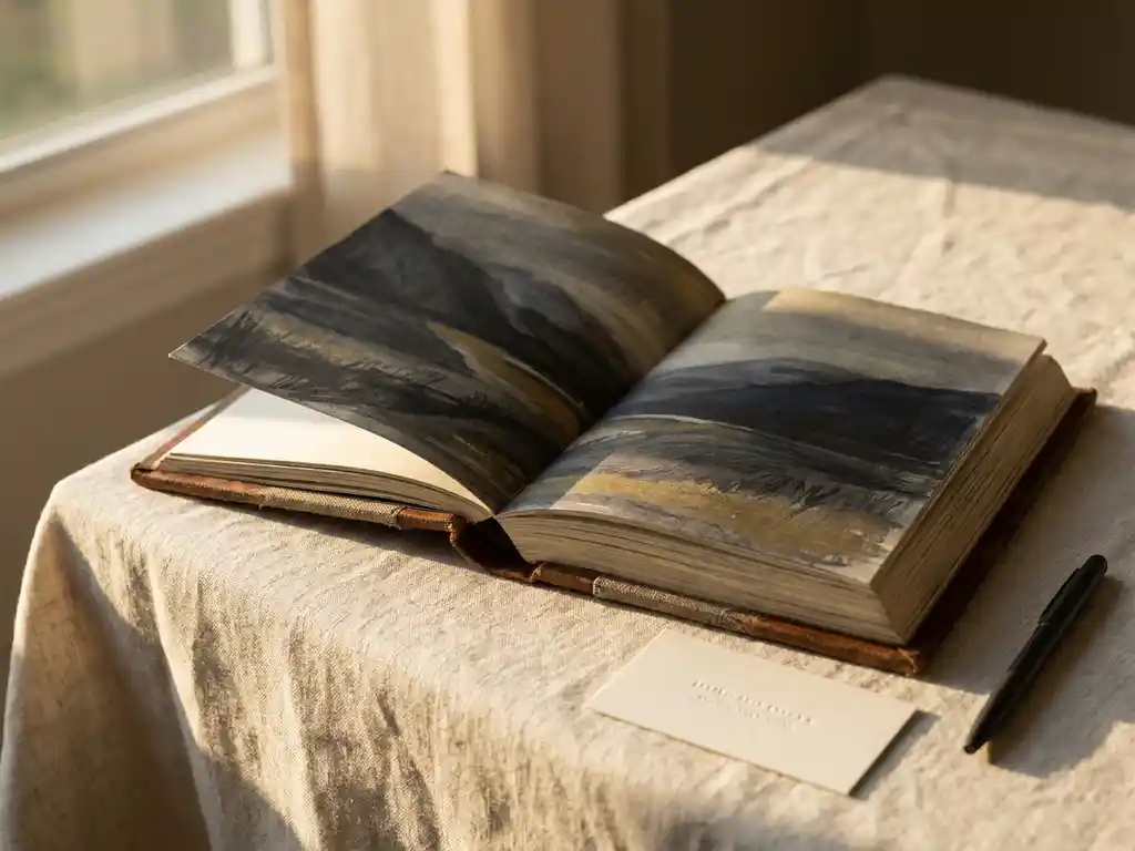 Hoe gebruik je een kunstboek als visitekaartje naar opdrachtgevers?