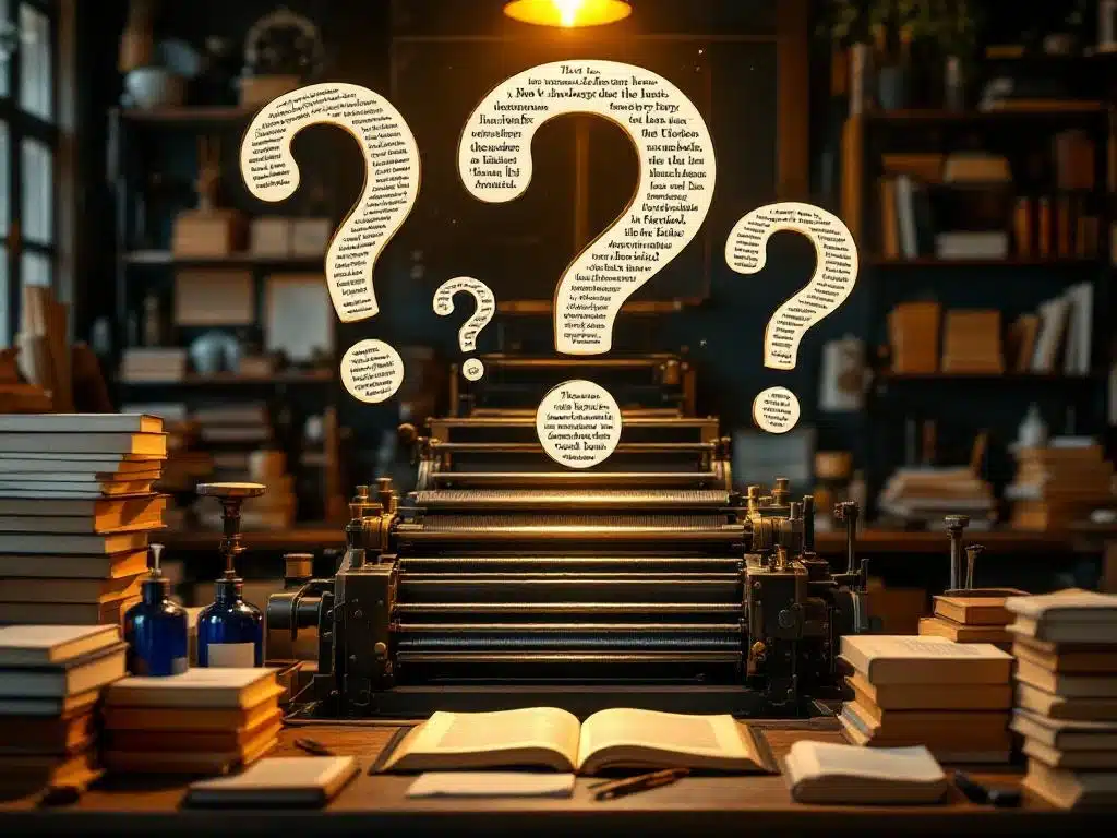 Welke vragen stel je aan een boekdrukker?