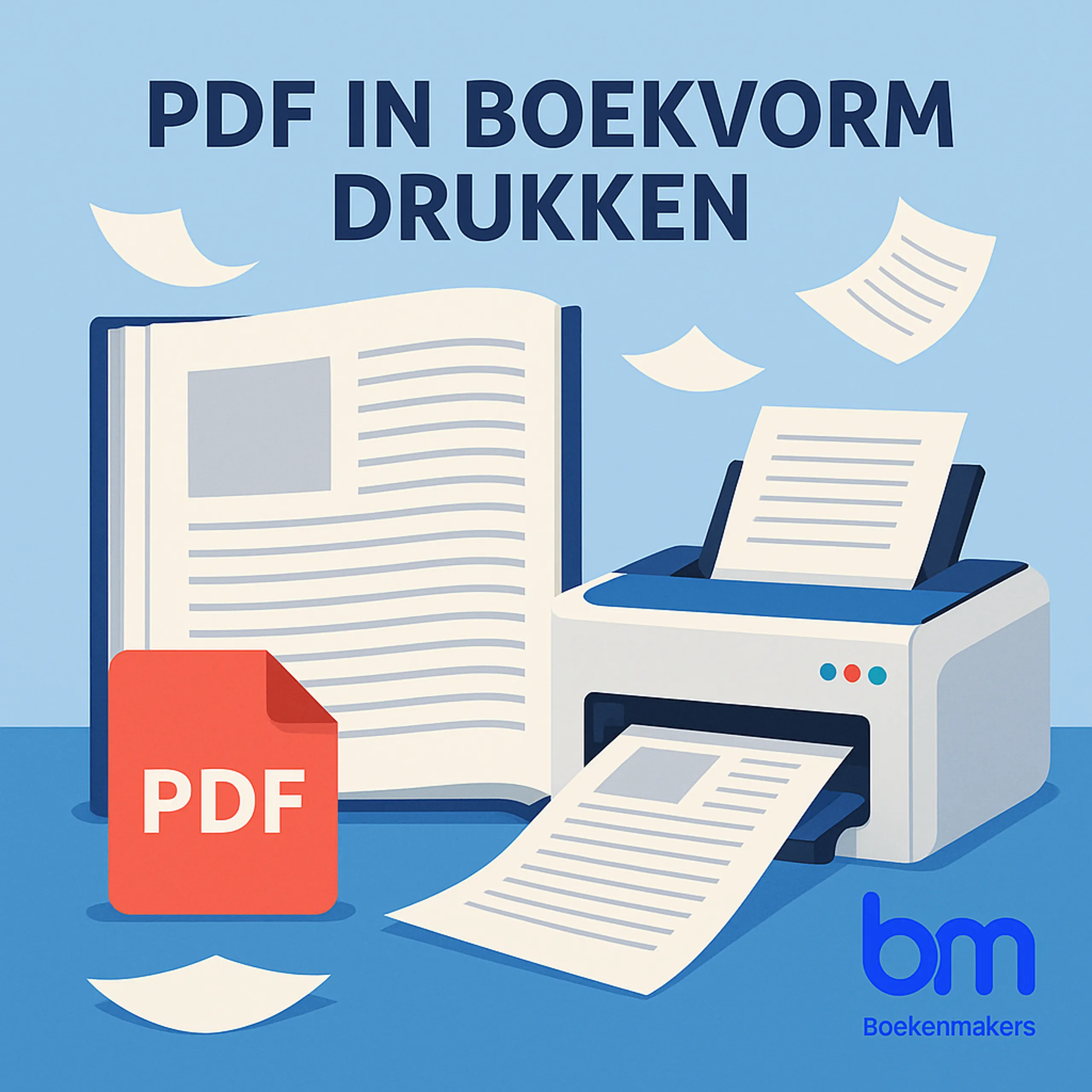 Uw PDF in boekvorm afdrukken – drukken vanaf 10 exemplaar