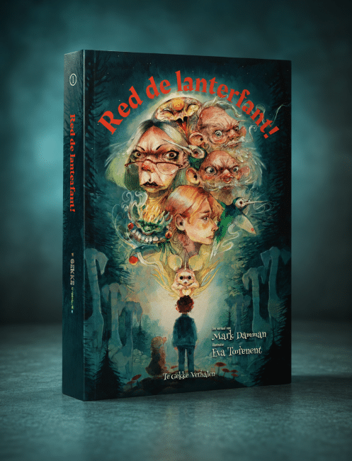 Het omslag van jeugdboek Red de Lanterfant, geschreven door Mark Damman!